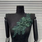 3D Embroidered Lace Floral Appliqué - Decorative Trim for Dresses & DIY Fashion