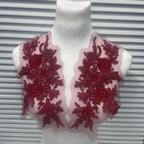 Multicolor Lace Embroidery Sequins Trim - DIY Accessories for Wedding Dresses, Evening Gowns & Dance Performance Costumes