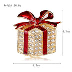 Women's Christmas Brooches Set - New Fashion Santa Tree Reindeer Wreath Snowflake Bell Pins
