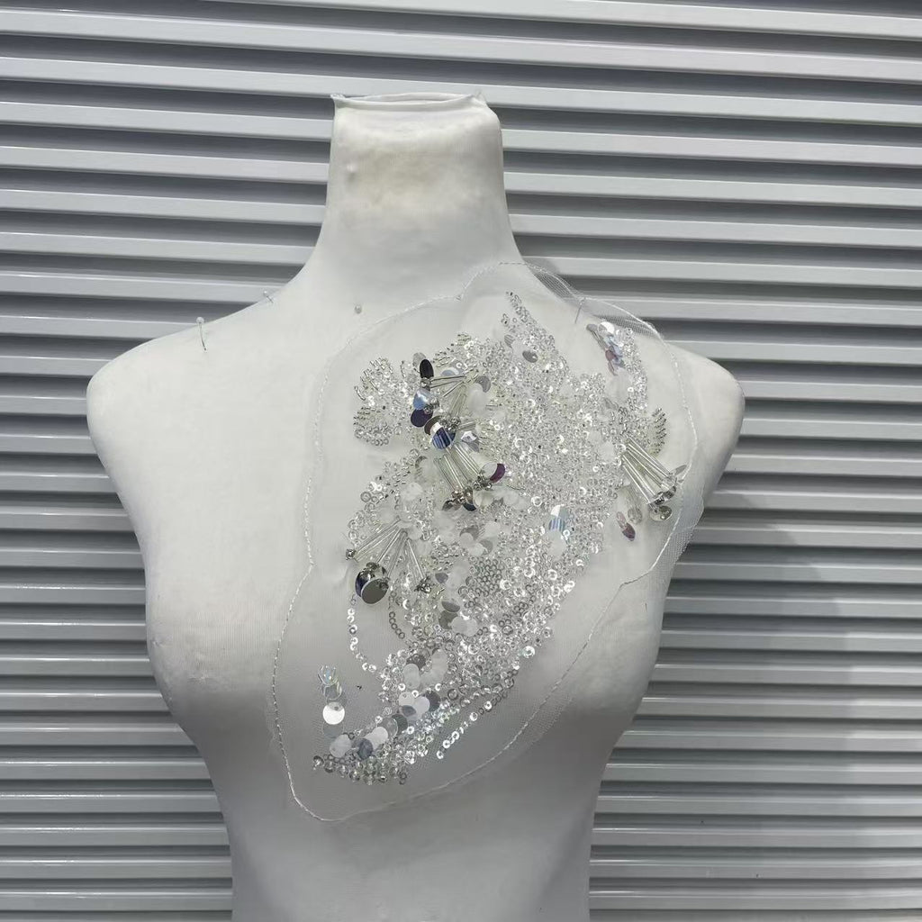 9mm Gold Glitter Background Fabric - Wedding & Event Decorative Sequins Sheet