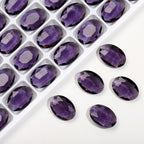 K9 Glass 10x14mm Ice Oval Pointed-Back Rhinestones – Bulk Colorful Marquise Gems for Nail Art