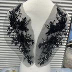 New Arrival Multi-Color Lace Embroidered Sequin Trim - DIY Bridal/Evening/Dance Costume Applique Lace Border