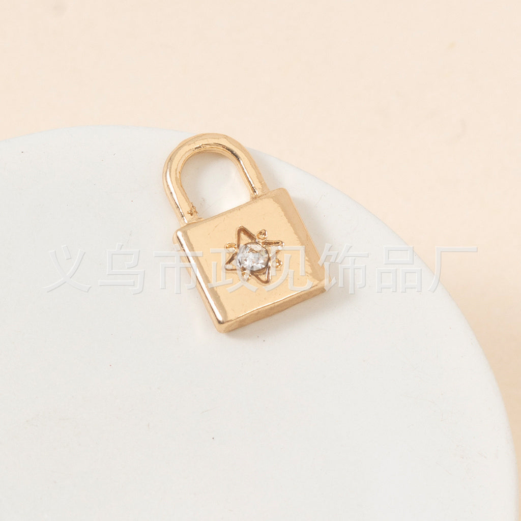 Electroplating Point Diamond Zinc Alloy Small Pendant Diy Jewelry Accessories High-end Bracelet Necklace Earrings Diy Material Pendant