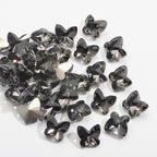 Crystal Butterfly Gradient Pointed-Back Nail Rhinestones – DIY Nail Art Supplies, Special-Shaped Glass Gems for Press-On Manicure Decorations