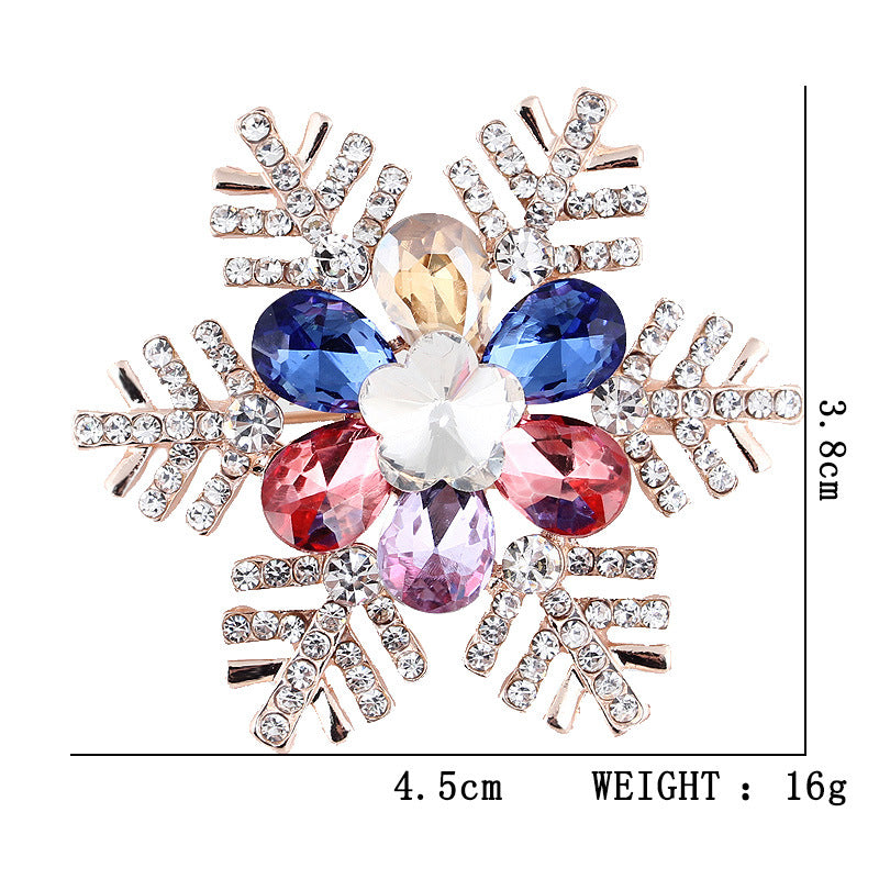 Women's Christmas Brooches Set - New Fashion Santa Tree Reindeer Wreath Snowflake Bell Pins