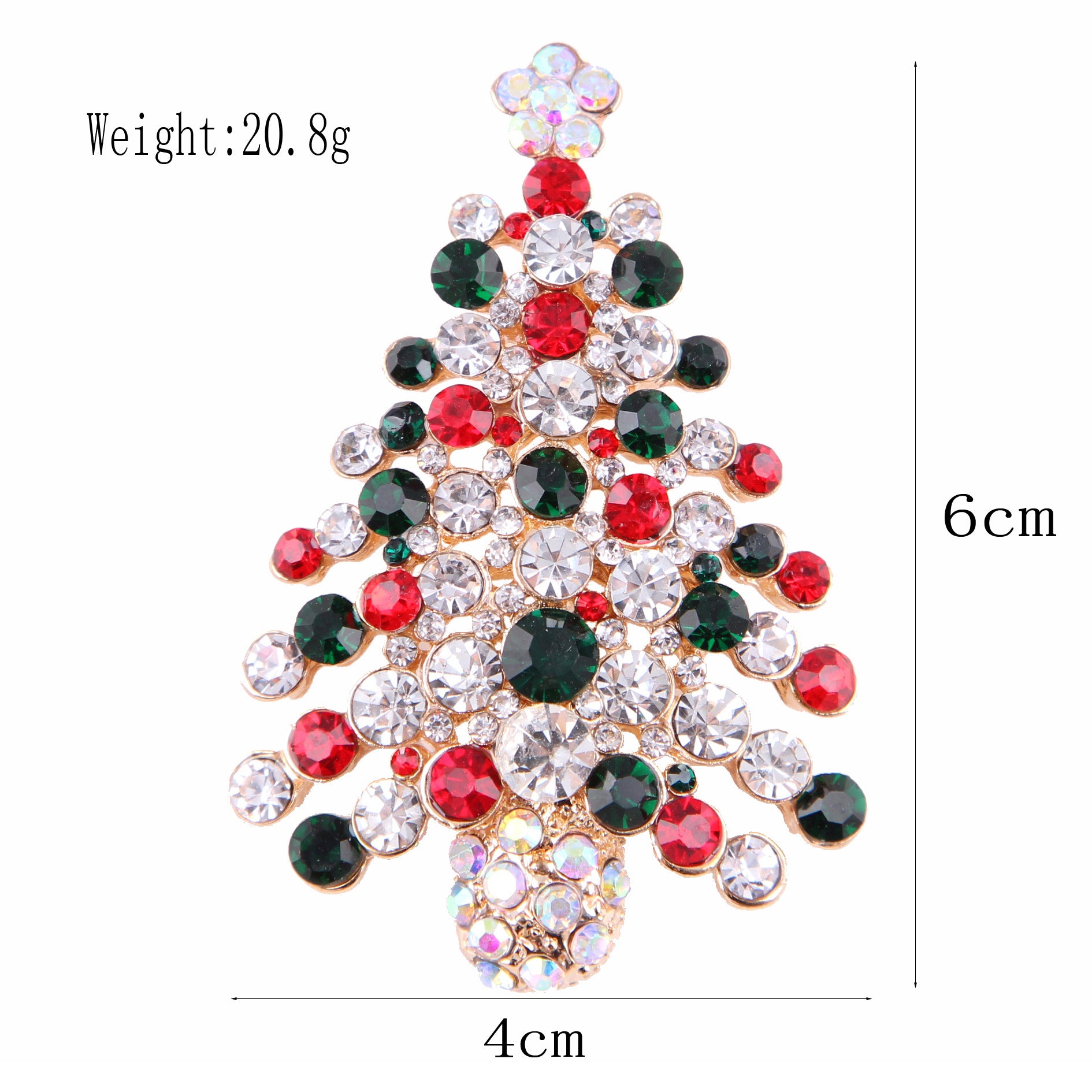 Women's Christmas Brooches Set - New Fashion Santa Tree Reindeer Wreath Snowflake Bell Pins
