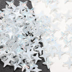 K9 Glass Mocha Aurora 4-Point Star Rhinestones – Flat-Back Iridescent Gems for Nail Art & Phone Charms