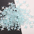 K9 Glass Mocha Aurora 4-Point Star Rhinestones – Flat-Back Iridescent Gems for Nail Art & Phone Charms