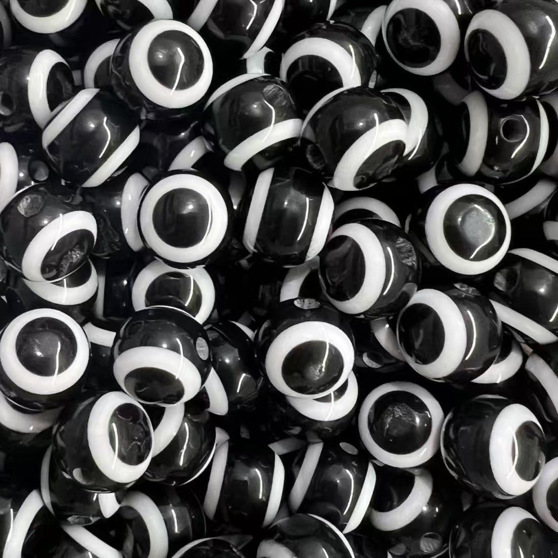 Resin Eyes Beads Devil's Eye Türkiye Blue Eyes Stripes Luya Fish Eyes Block Beads diy Loose Beads Beads