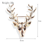 Women's Christmas Brooches Set - New Fashion Santa Tree Reindeer Wreath Snowflake Bell Pins