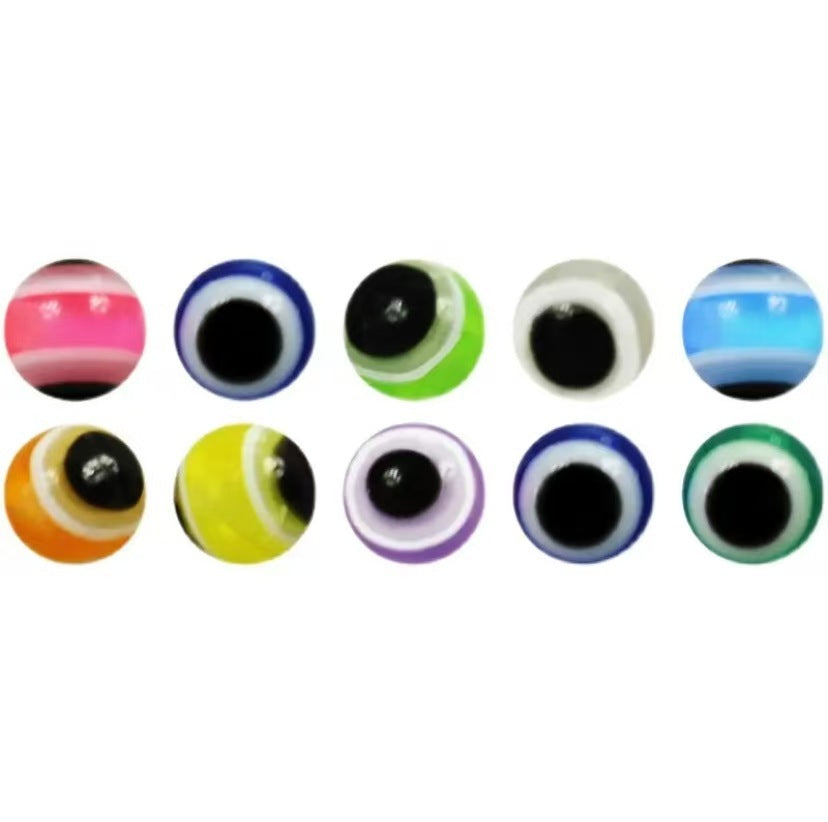 Resin Eyes Beads Devil's Eye Türkiye Blue Eyes Stripes Luya Fish Eyes Block Beads diy Loose Beads Beads