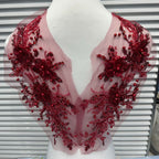 New Arrival Multi-Color Lace Embroidered Sequin Trim - DIY Bridal/Evening/Dance Costume Applique Lace Border