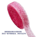 Resin rhinestone strip, self-adhesive rhinestone patch, clothing adhesive hot rhinestone DIY accessory rhinestone strip