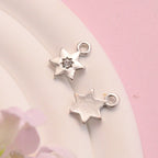 Alloy Pentagram Diamond Inlaid Small Pendant, Star Jewelry Accessories, Clothing Necklace, Mobile Phone Chain, Diy Material Small Pendant