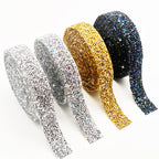 Resin rhinestone strip, self-adhesive rhinestone patch, clothing adhesive hot rhinestone DIY accessory rhinestone strip