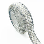 Pearl Rhinestone Strip, Self-adhesive Rhinestone Strip, Diy Jewelry Accessory, Shoe And Bag Decoration, Clothing Rhinestone Patch