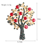 Women's Christmas Brooches Set - New Fashion Santa Tree Reindeer Wreath Snowflake Bell Pins