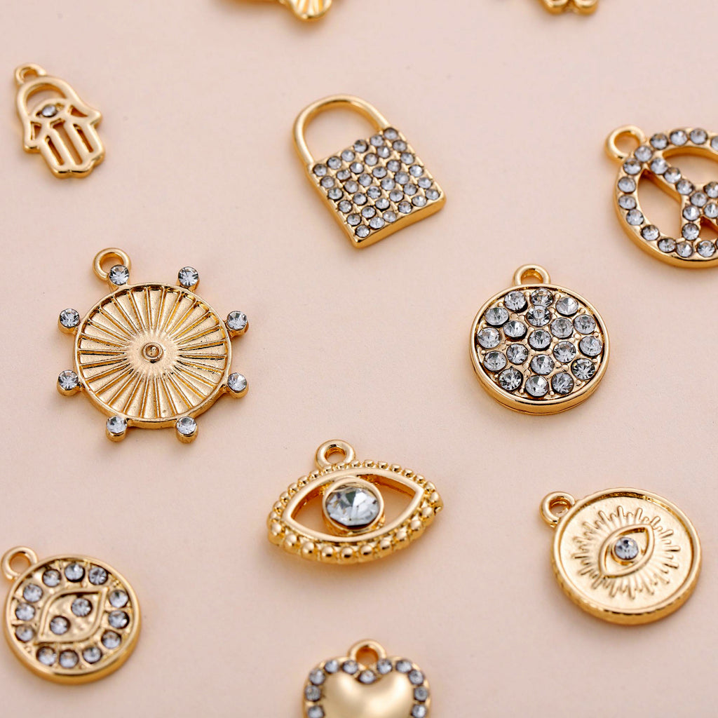 Electroplating Point Diamond Zinc Alloy Small Pendant Diy Jewelry Accessories High-end Bracelet Necklace Earrings Diy Material Pendant