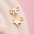 Alloy Pentagram Diamond Inlaid Small Pendant, Star Jewelry Accessories, Clothing Necklace, Mobile Phone Chain, Diy Material Small Pendant