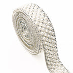 Pearl Rhinestone Strip, Self-adhesive Rhinestone Strip, Diy Jewelry Accessory, Shoe And Bag Decoration, Clothing Rhinestone Patch