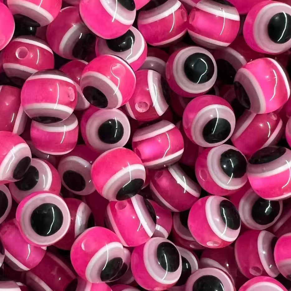 Resin Eyes Beads Devil's Eye Türkiye Blue Eyes Stripes Luya Fish Eyes Block Beads diy Loose Beads Beads