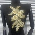 Sequins & Beaded Flower Lace Hollow - Out Embroidery Trim - DIY Collar Decor & Apparel Patch Accessories