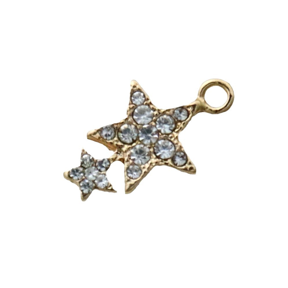 Cross Border Hollow Pentagram Diamond Inlaid Small Pendant Alloy Jewelry Accessories Diy Accessories Pendant Bracelet Clothing Material
