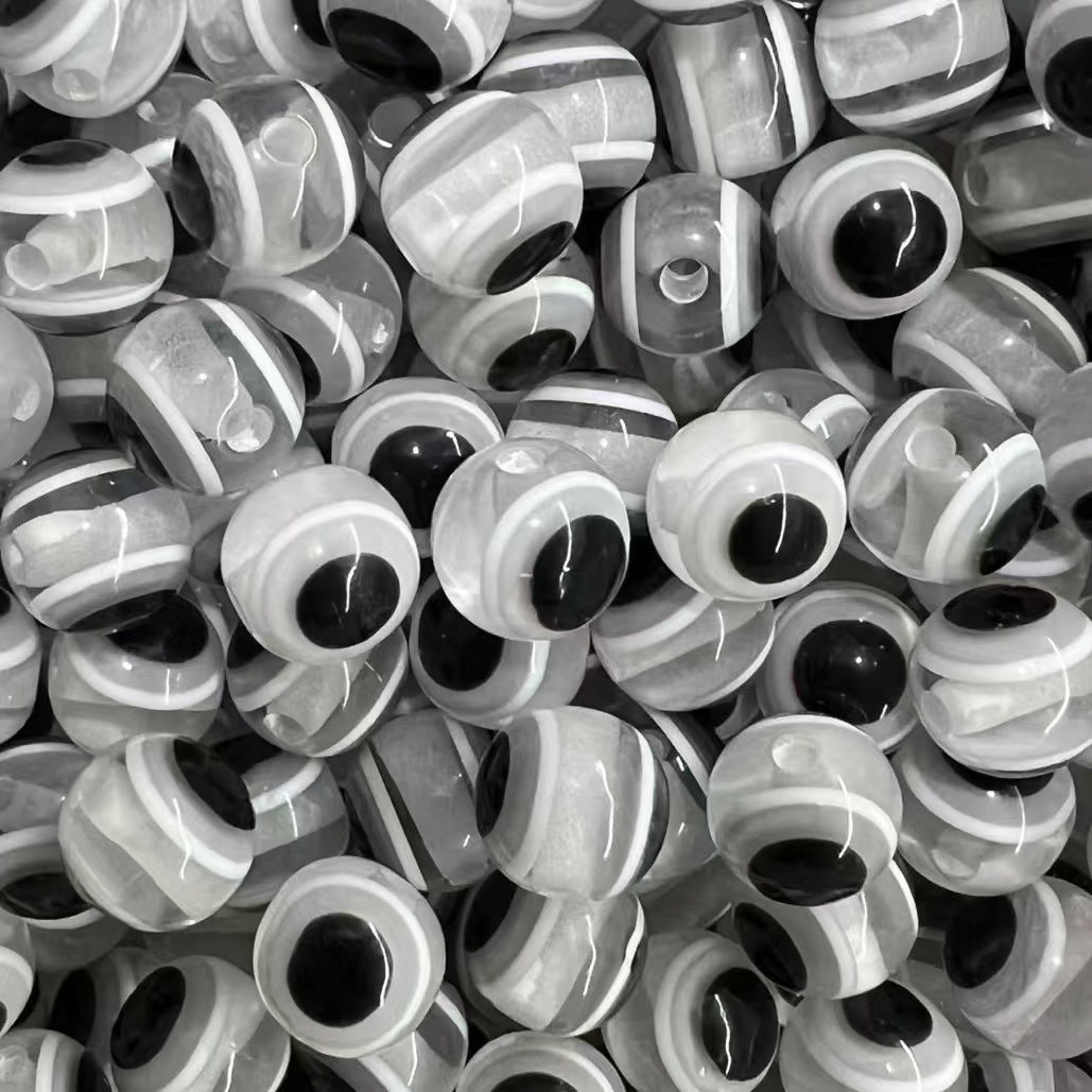 Resin Eyes Beads Devil's Eye Türkiye Blue Eyes Stripes Luya Fish Eyes Block Beads diy Loose Beads Beads