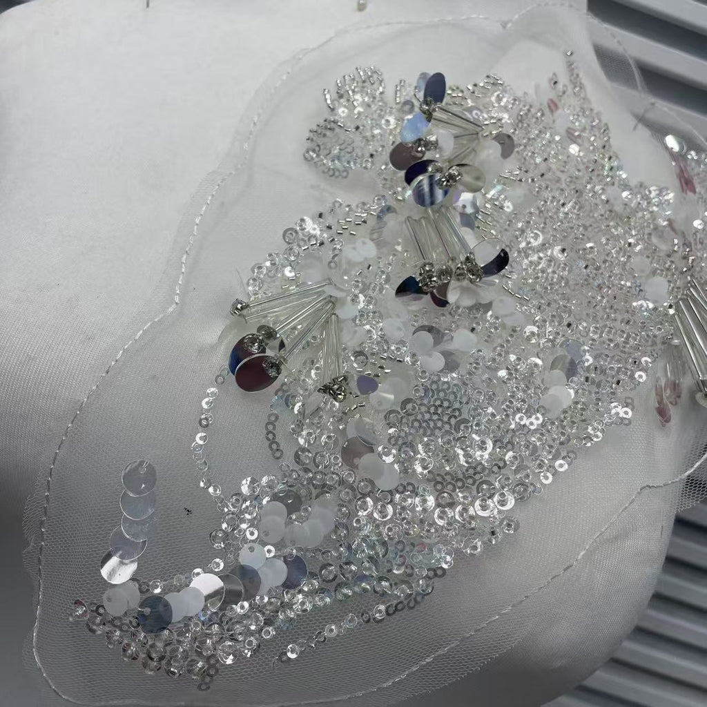 9mm Gold Glitter Background Fabric - Wedding & Event Decorative Sequins Sheet