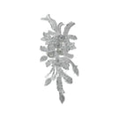 3D Embroidered Lace Floral Appliqué - Decorative Trim for Dresses & DIY Fashion
