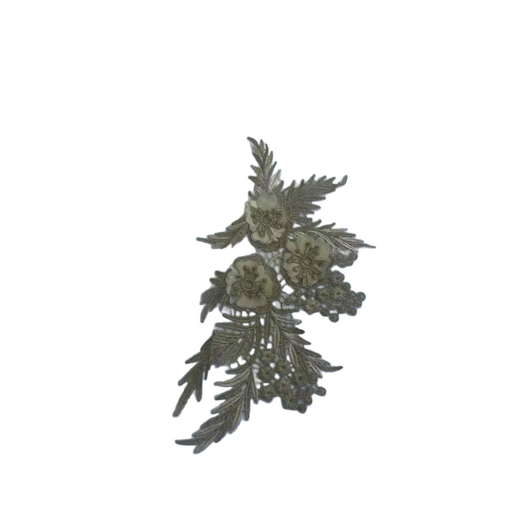 Sequins & Beaded Flower Lace Hollow - Out Embroidery Trim - DIY Collar Decor & Apparel Patch Accessories