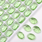 K9 Glass 10x14mm Ice Oval Pointed-Back Rhinestones – Bulk Colorful Marquise Gems for Nail Art