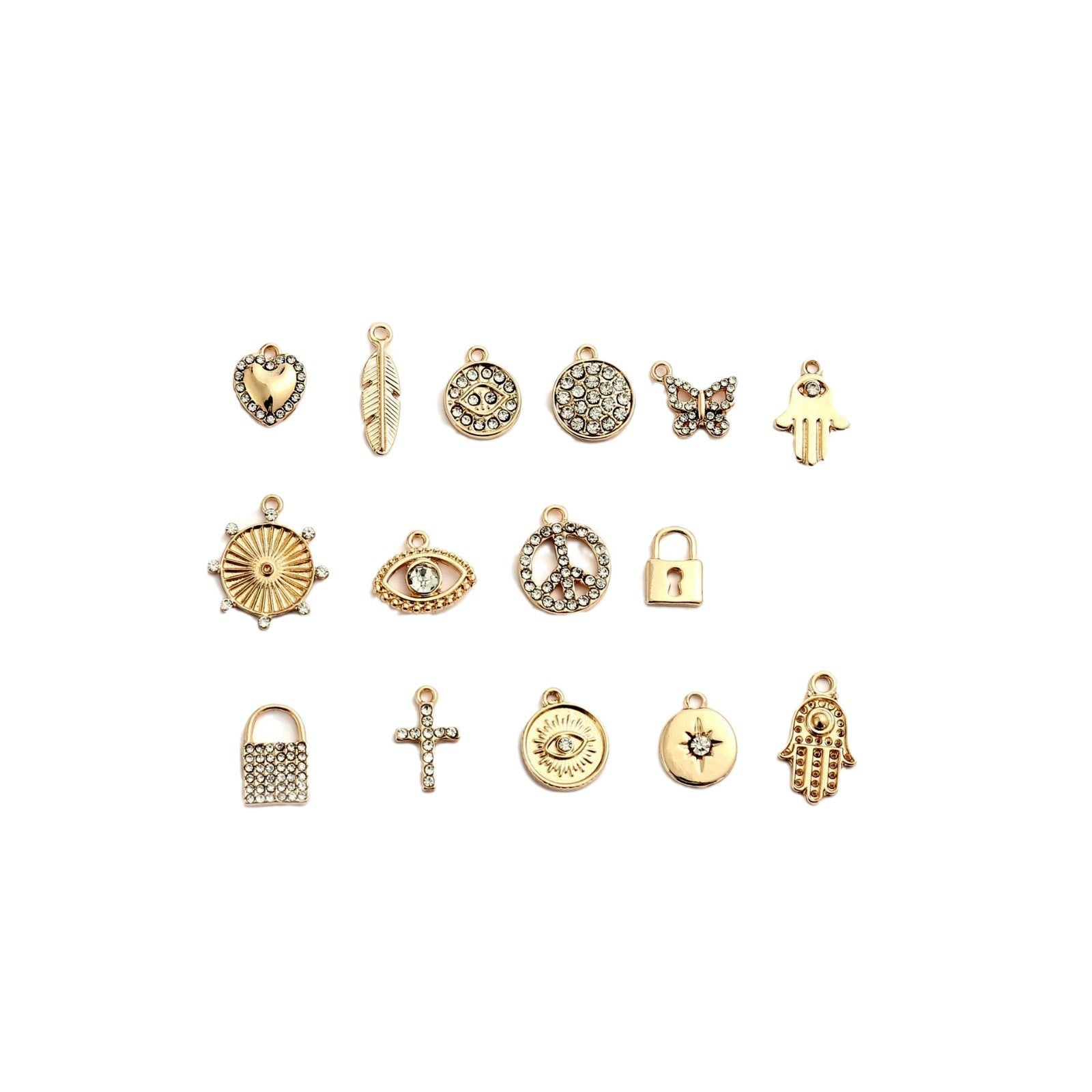 Electroplating Point Diamond Zinc Alloy Small Pendant Diy Jewelry Accessories High-end Bracelet Necklace Earrings Diy Material Pendant