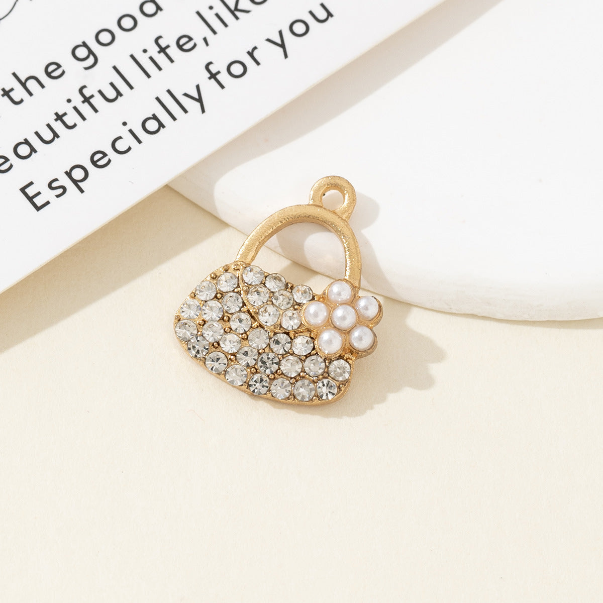 Diamond Studded Lock Pendant, Heart-shaped Lock, Fake Lock Bracelet, Earring Material, Luggage, Clothing Decoration, Diy Alloy Jewelry Accessories