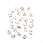 Crystal Butterfly Gradient Pointed-Back Nail Rhinestones – DIY Nail Art Supplies, Special-Shaped Glass Gems for Press-On Manicure Decorations