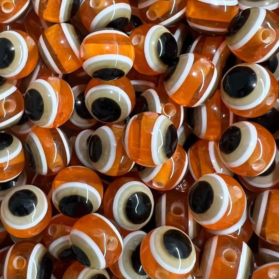 Resin Eyes Beads Devil's Eye Türkiye Blue Eyes Stripes Luya Fish Eyes Block Beads diy Loose Beads Beads