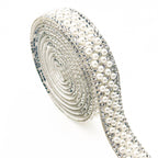 Pearl Rhinestone Strip, Self-adhesive Rhinestone Strip, Diy Jewelry Accessory, Shoe And Bag Decoration, Clothing Rhinestone Patch