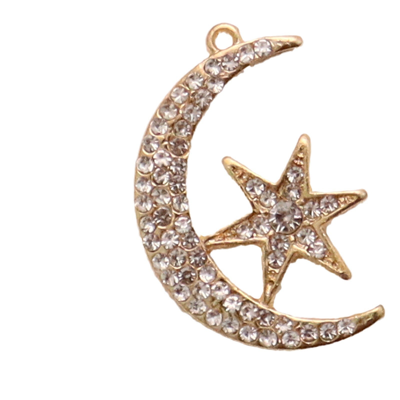 Vintage Star Moon Hollow Pendant Handmade Star Moon Pendant Bracelet Necklace Accessories DIY Alloy Accessories