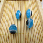 Resin Devil's Eye Beads - Turkish Blue Evil Eye Striped Loose Beads for DIY Jewelry
