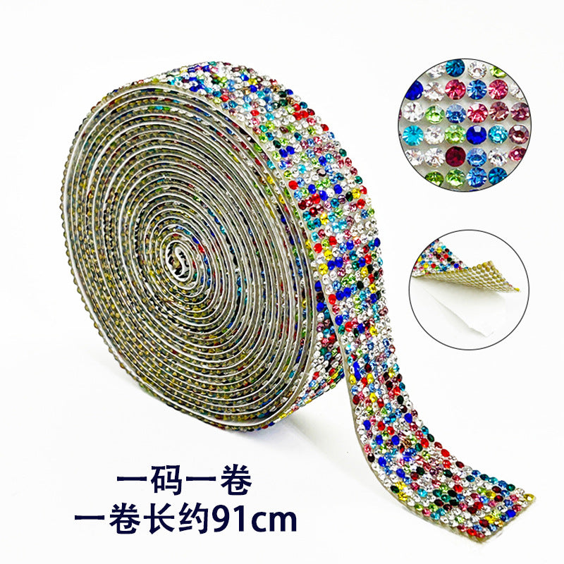 Self Adhesive Rhinestone Strips, Diy Rhinestone Strips, Self-adhesive Rhinestone Stickers, Clothing, Shoes, Hot Stamping, Rhinestone Stickers