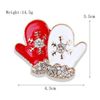 Women's Christmas Brooches Set - New Fashion Santa Tree Reindeer Wreath Snowflake Bell Pins