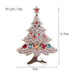 Women's Christmas Brooches Set - New Fashion Santa Tree Reindeer Wreath Snowflake Bell Pins