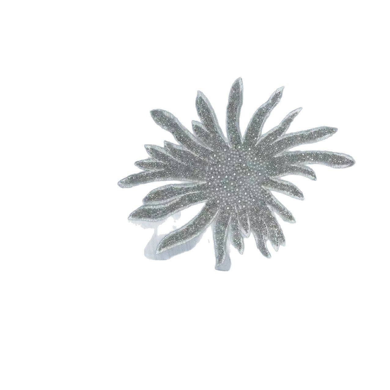 High-Quality Embroidery DIY Sequined Flower Beaded Lace Trim Collar Sewing Decor for Dresses & Garment Accessories