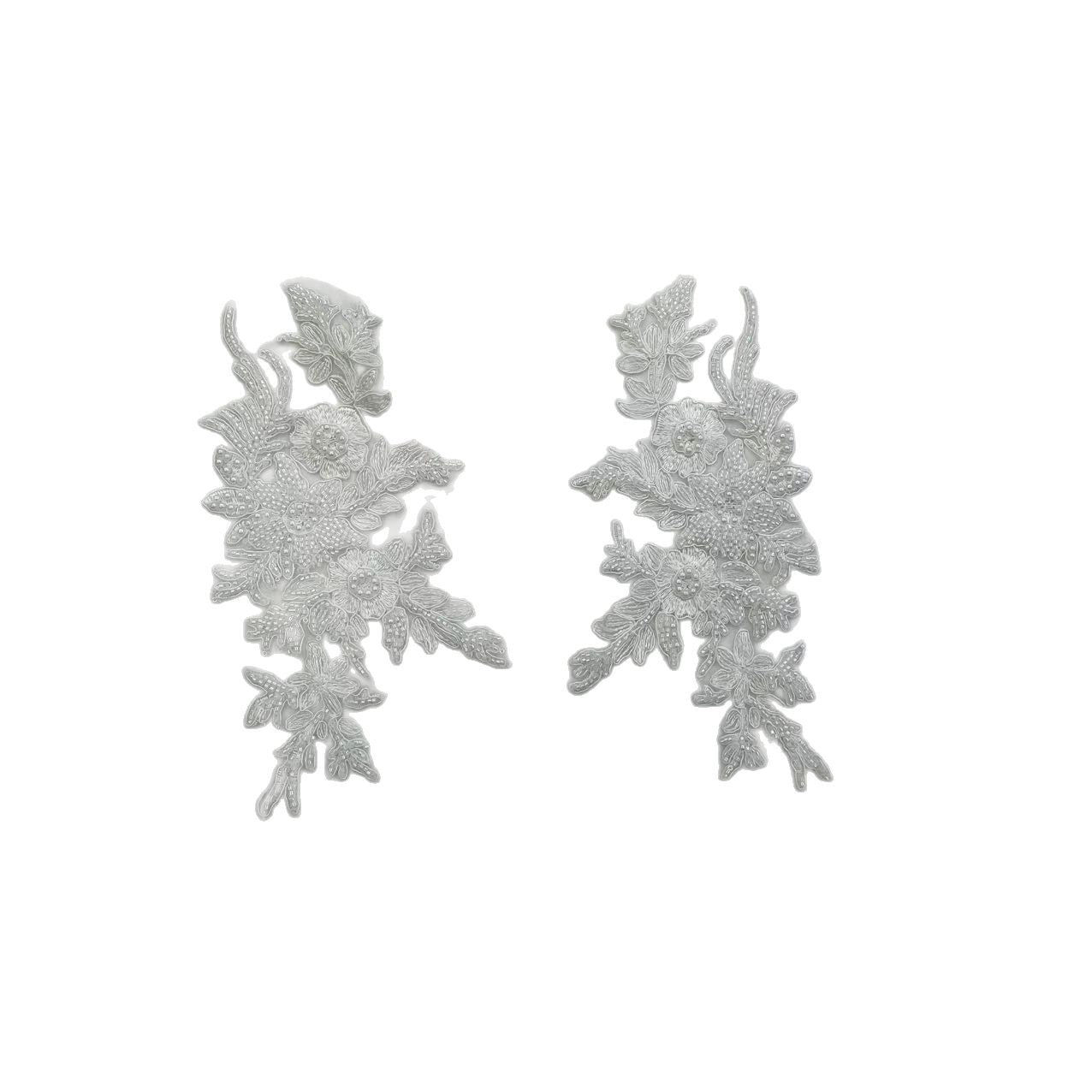 Multicolor Lace Embroidery Sequins Trim - DIY Accessories for Wedding Dresses, Evening Gowns & Dance Performance Costumes