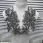 Multicolor Lace Embroidery Sequins Trim - DIY Accessories for Wedding Dresses, Evening Gowns & Dance Performance Costumes