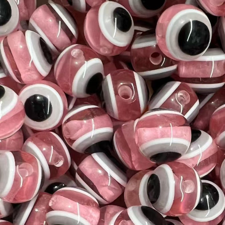 Resin Eyes Beads Devil's Eye Türkiye Blue Eyes Stripes Luya Fish Eyes Block Beads diy Loose Beads Beads
