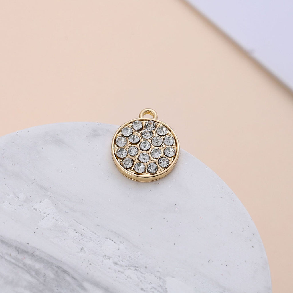 Electroplating Point Diamond Zinc Alloy Small Pendant Diy Jewelry Accessories High-end Bracelet Necklace Earrings Diy Material Pendant