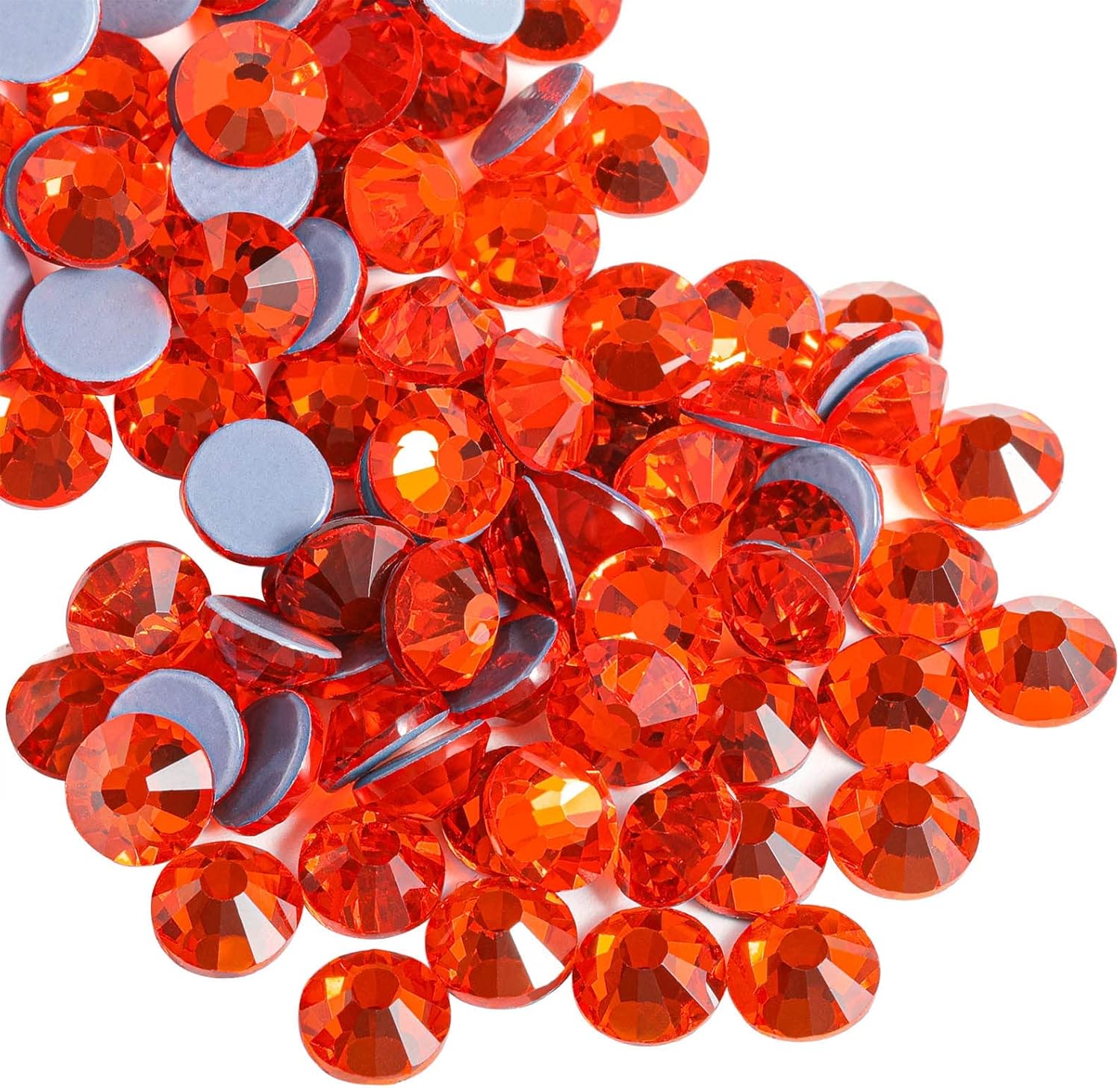 Hotfix Rhinestones, Crystal Rhinestones for Crafts Clothes DIY Decoration-Orange