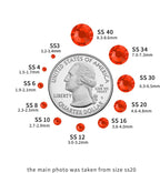 Hotfix Rhinestones, Crystal Rhinestones for Crafts Clothes DIY Decoration-Orange