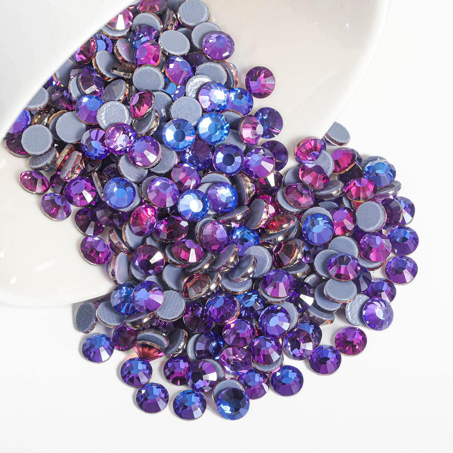 Hotfix Rhinestones, Crystal Rhinestones for Crafts Clothes DIY Decoration- Purple Velvet